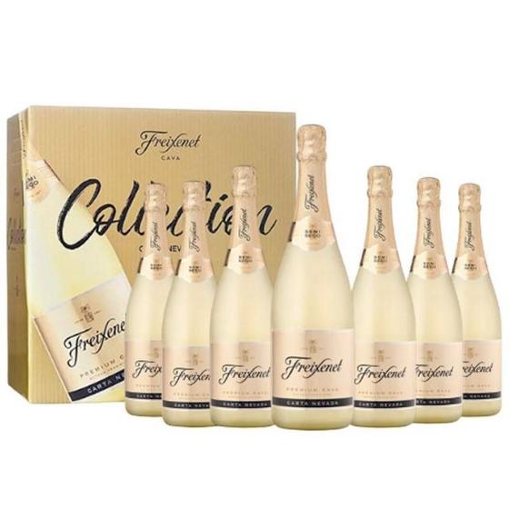 Imagem de Kit 6 Cavas Freixenet Carta Nevada 750ml e 1 Cava Freixenet Carta Nevada 1500ml