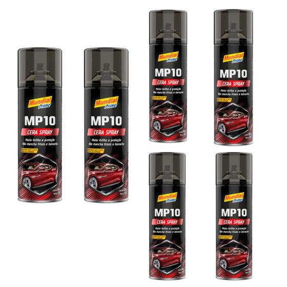 Imagem de Kit 6 Cera Automotiva Spray 245g Mundial Prime