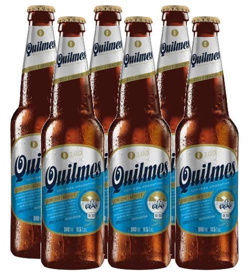 Imagem de Kit 6 Cerveja Quilmes Clássica Argentina Long Neck 340Ml