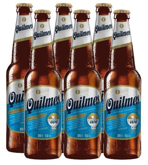 Imagem de kit 6 Cerveja Quilmes Clássica Argentina Long Neck 340ml