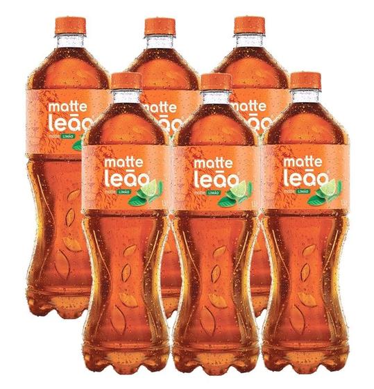 Imagem de Kit 6 chá mate limão matte leão garrafa 1,5l