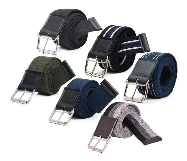 Kit 6 Cinto Masculino Largo Lona Fivela Pino Oferta Menor preço em Kit 6 Cinto Masculino Largo Lona Fivela Pino Oferta