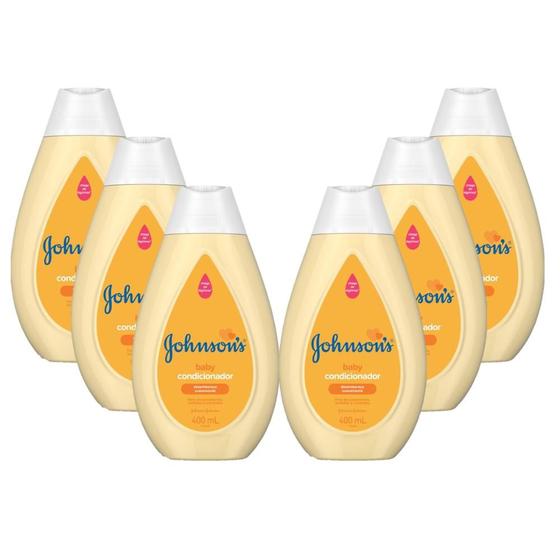 Imagem de KIT 6 Condicionadores Johnson's Baby Regular 400ml