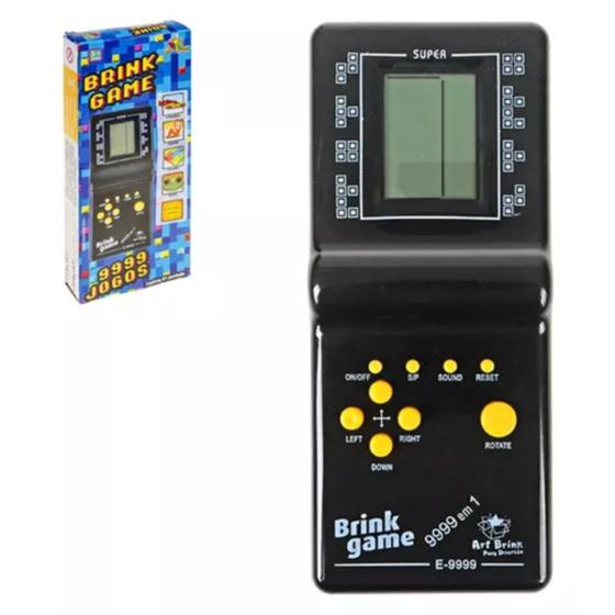 Imagem de Kit 6 Consoles Mini Game Antigo Retro Tetris 9999 Jogos
