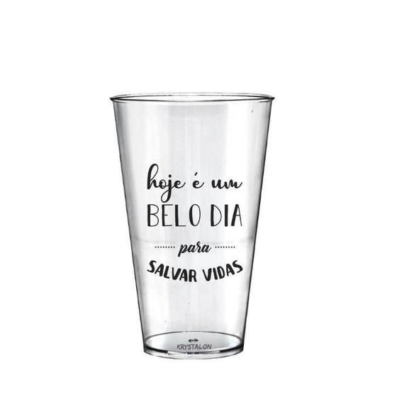 Imagem de Kit 6 Copos 550 Ml Personalizados Transparente Salvar Vidas