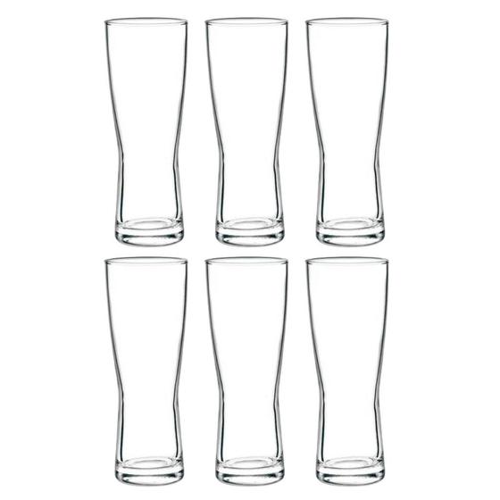 Imagem de Kit 6 Copos de Vidro Para Cerveja Chopp 391ml Milan Cristar Para Barzinho, Restaurante, Pub