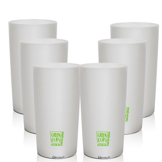 Imagem de Kit 6 Copos Long Drink Eco Sustentável Green Cups