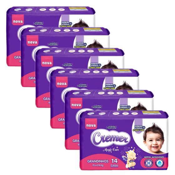 Kit 6 Cremer Fralda Descartável Grandinhos Jumbo ATACADO BARATO REVENDA Menor preço em Kit 6 Cremer Fralda Descartável Grandinhos Jumbo ATACADO BARATO REVENDA