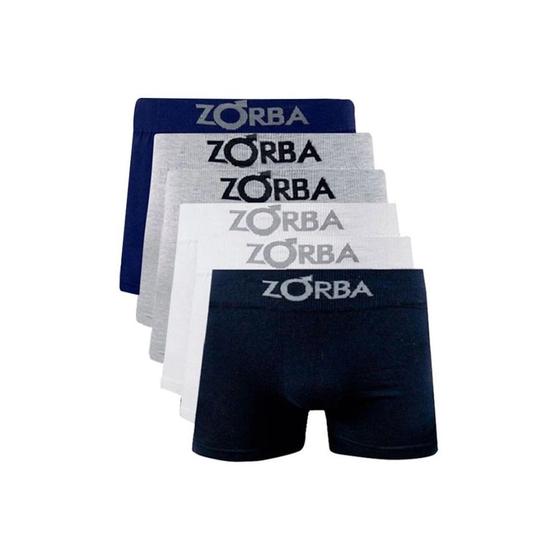 Imagem de Kit 6 Cuecas Box Boxer Zorba Adulto Masculino 781 - Sortida 