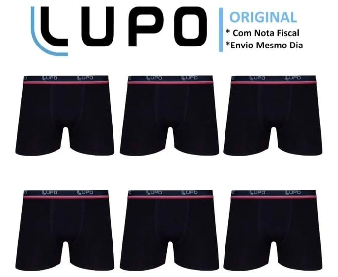 Kit 6 Cuecas Boxer Lupo Em Algodão Masculina Cotton Original Menor preço em Kit 6 Cuecas Boxer Lupo Em Algodão Masculina Cotton Original