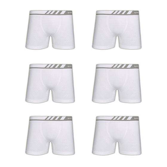 Imagem de Kit 6 Cuecas Lupo Boxer Microfibra Sem Costura 00671-106