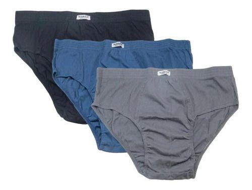 Imagem de Kit 6 Cuecas Nawes Plus Size Slip Algodão Adulto G1 - G4 N21