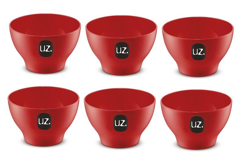 Imagem de Kit 6 Cumbucas Tigelas 500ml Plástico Atóxico Bpa Free UZ