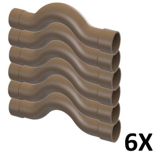 Imagem de Kit 6 Curva De Transposição Soldável 3/4'' (25Mm) Tigre
