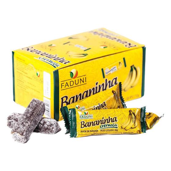 Imagem de Kit 6 Cxs Bananinha Cremosa Faduni Com Açúcar