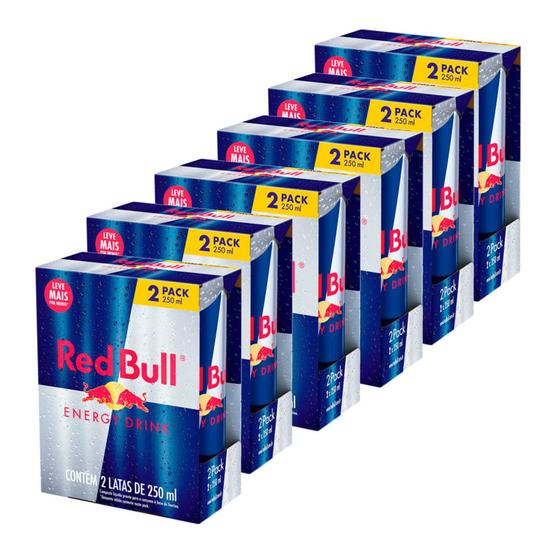 Kit 6 Energético Red Bull 2 Unidades 250ml cada Leve Mais Por Menos Menor preço em Kit 6 Energético Red Bull 2 Unidades 250ml cada Leve Mais Por Menos