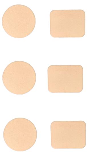 Imagem de Kit 6 Esponjas Redondas Para Maquiagem Pó Compacto Base