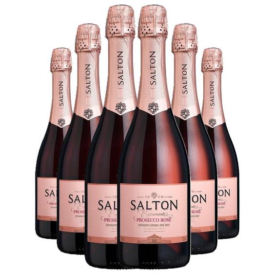 Kit 6 Espumante Salton Prosecco Rose 750ml