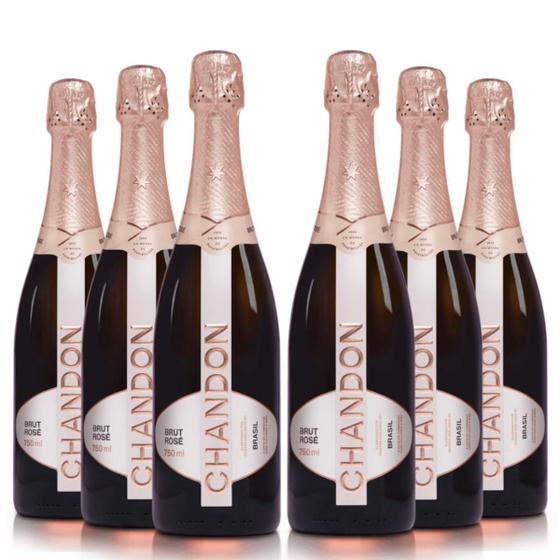 Imagem de KIT 6 Espumantes Chandon Brut Rosé, 6x750ml