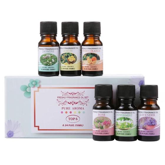 Imagem de Kit 6 Essências Pura Difusor Umidificador Aromatizante 10ml