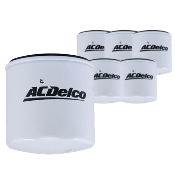 Imagem de Kit 6 Filtros De Oleo Do Motor Acdelco Onix 1.4,flex prisma 1.4 8v,flex agile astra Kit2421