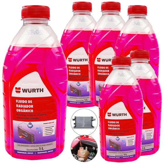 Kit 6 Fluidos aditivo Para Radiador C/ Monoetilienoglicol Menor preço em Kit 6 Fluidos aditivo Para Radiador C/ Monoetilienoglicol
