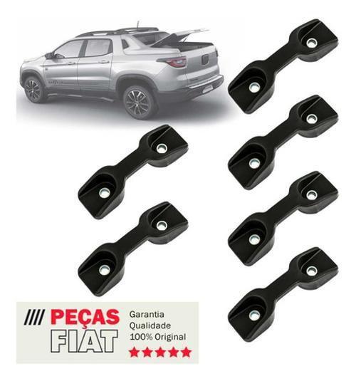 Imagem de Kit 6 Ganchos Da Caçamba Original Fiat Toro E Nova Strada