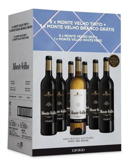 Imagem de Kit 6 Garrafas Monte Velho Esporão Tinto +1 Branco 750Ml