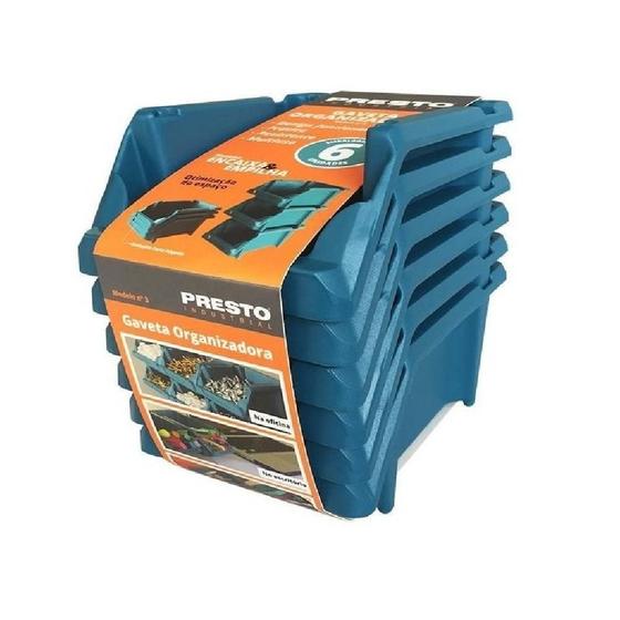 Imagem de Kit 6 Gavetas Nr.3 Presto 42016 Unic ul ul S Definicao