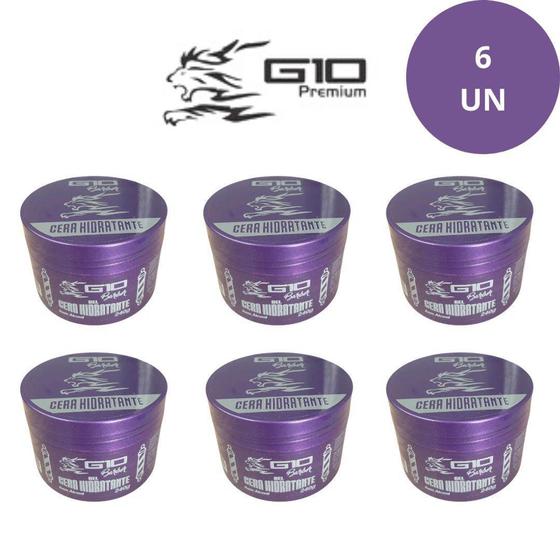 Imagem de Kit 6 Gel Cera Hidratante Para Cabelo Alta Fixação - G10
