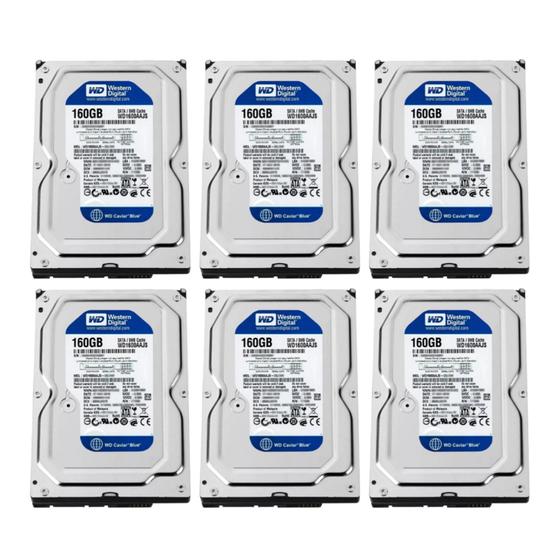 Imagem de Kit 6 HDs internos com 160GB de memoria