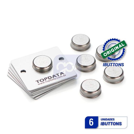 Imagem de Kit 6 Ibutton Bastão Controle Ronda Vigia - Topdata Viggia