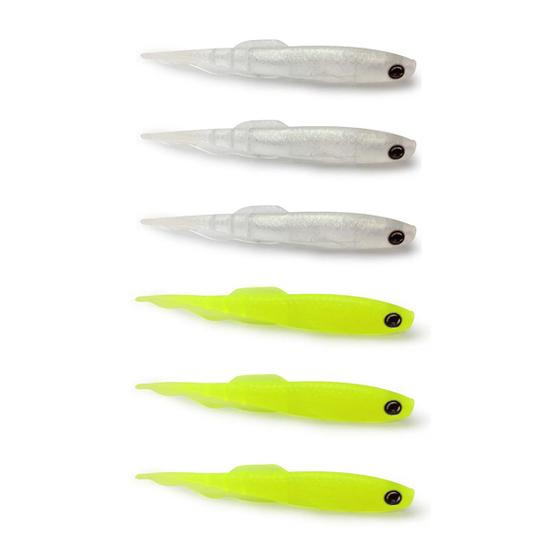 Imagem de Kit 6 Iscas Artificiais Para Pesca Monster 3X Bacashad 13cm 10g