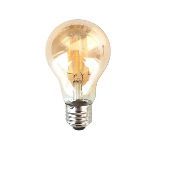 Imagem de Kit 6 Lampada Led Filamento 4W Vintage  Quente E27 Bulbo