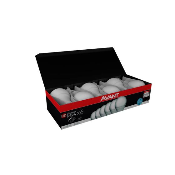 Kit 6 Lâmpadas Led 9w Bulbo A60 E27 6500k Branco Frio Avant Menor preço em Kit 6 Lâmpadas Led 9w Bulbo A60 E27 6500k Branco Frio Avant