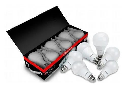 Imagem de Kit 6 Lâmpadas Led 9w Bulbo Soquete E27 Bivolt Branco Frio