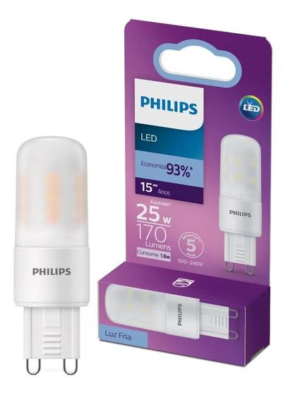 Imagem de Kit 6 Lâmpadas Led Halopin G9 1,6W Bivolt Philips