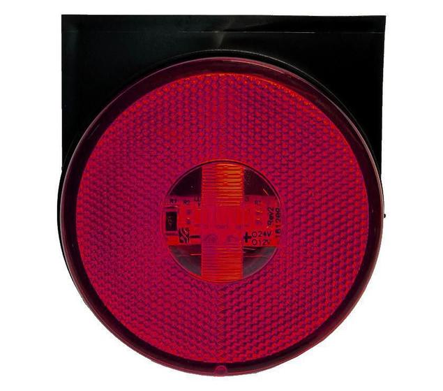 Imagem de Kit 6 Lanternas Lateral Led Caminhão Carreta Com Suporte Vm