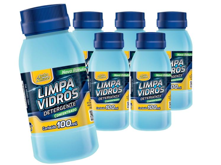 Imagem de Kit 6 Limpa Vidros Detergente Densengordurante