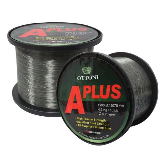 Imagem de Kit 6 Linhas Pesca Ottoni Aplus 0,25mm 10lb 4,5k 1900m