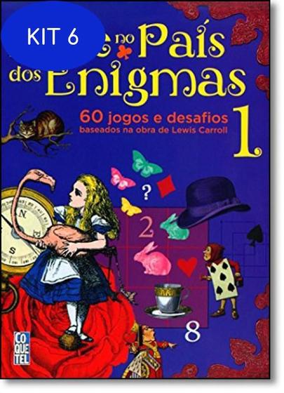 Imagem de Kit 6 Livro Alice No País Dos Enigmas 60 Jogos E Desafios - Vol. 1