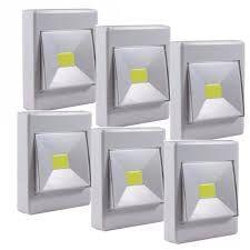 Imagem de KIt 6 Luminarias Led Interruptor Sem Fio Iluminação Para Móveis
