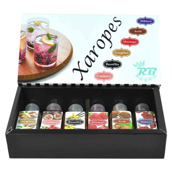 Kit 6 mini xaropes para gin tônica, drinks, sobremesas, sorvetes e cafés Menor preço em Kit 6 mini xaropes para gin tônica, drinks, sobremesas, sorvetes e cafés