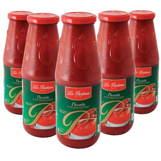 Imagem de Kit 6 Molho Passata Italiana La Pastina 680G