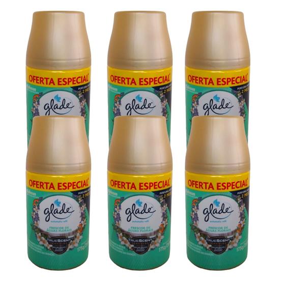 Imagem de Kit 6 Odorizador Águas Florais Glade Automatic 269ml Refil