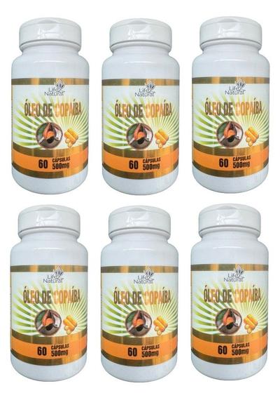 Imagem de Kit 6 Oleo de Copaiba - Life Natural - 60 Cápsulas