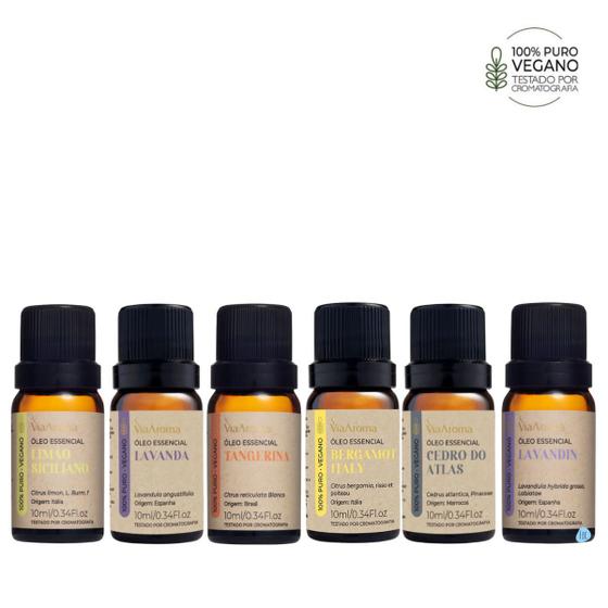 Kit 6 Óleo Essencial Via Aroma Para Ansiedade e Estresse Menor preço em Kit 6 Óleo Essencial Via Aroma Para Ansiedade e Estresse