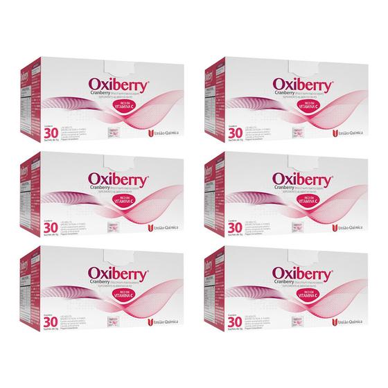 Imagem de Kit 6 Oxiberry Cranberry 30 Sachês - União Química