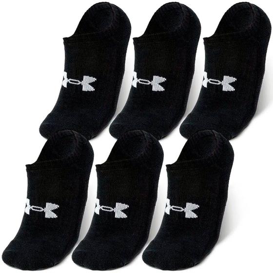 Imagem de Kit 6 Pares de Meias Core Cotton Invisível Under Armour