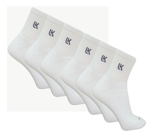 Imagem de Kit 6 Pares Meias LK Original Cano Médio Alto Longo Algodão Masculino Feminino